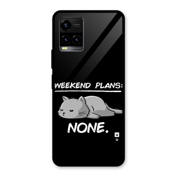 Weekend Plans None Glass Back Case for Vivo Y21G