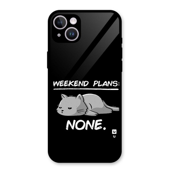 Weekend Plans None Glass Back Case for iPhone 14 Plus