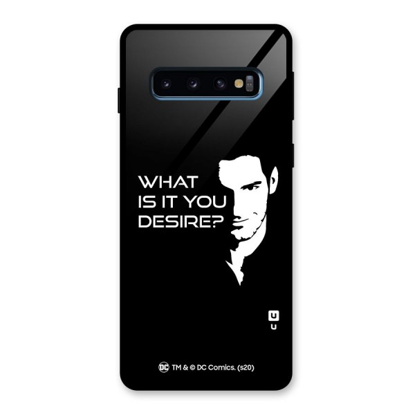 What Do You Desire Glass Back Case for Galaxy S10