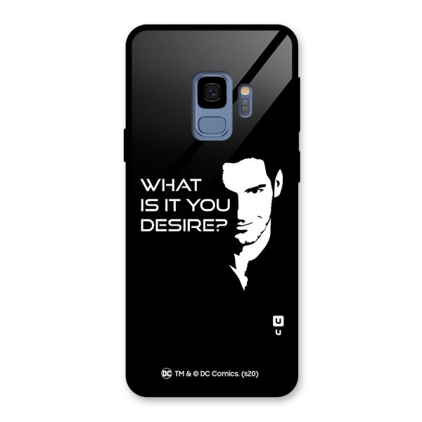 What Do You Desire Glass Back Case for Galaxy S9