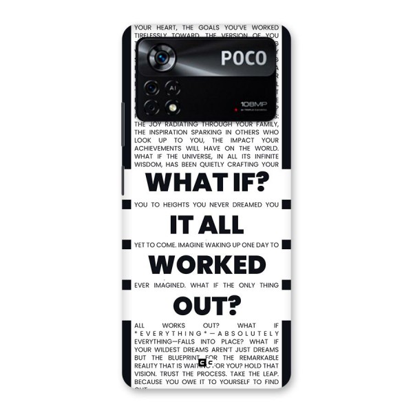 What If Back Case for Poco X4 Pro 5G