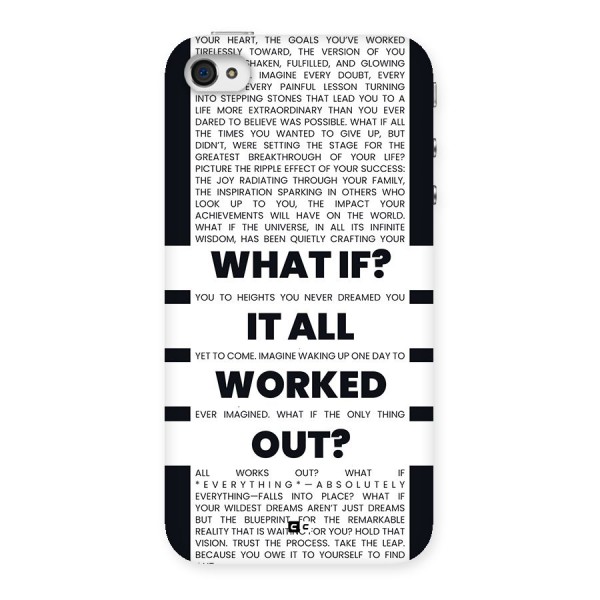 What If Back Case for iPhone 4 4s