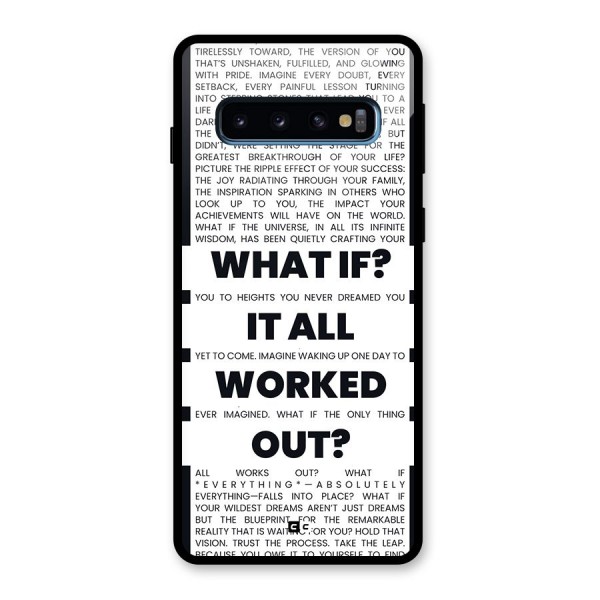 What If Glass Back Case for Galaxy S10