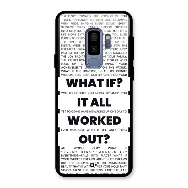 What If Glass Back Case for Galaxy S9 Plus