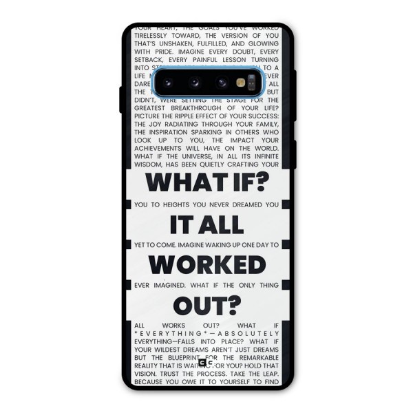 What If Metal Back Case for Galaxy S10