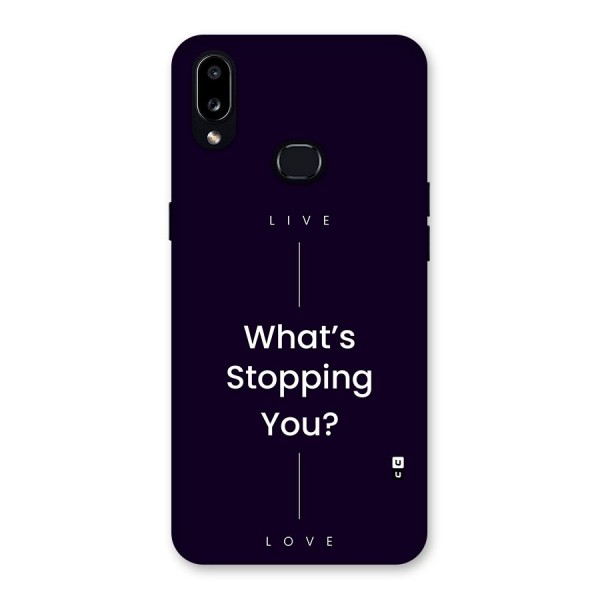 What Stopping You Back Case for Galaxy A10s