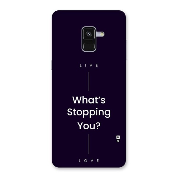 What Stopping You Back Case for Galaxy A8 Plus