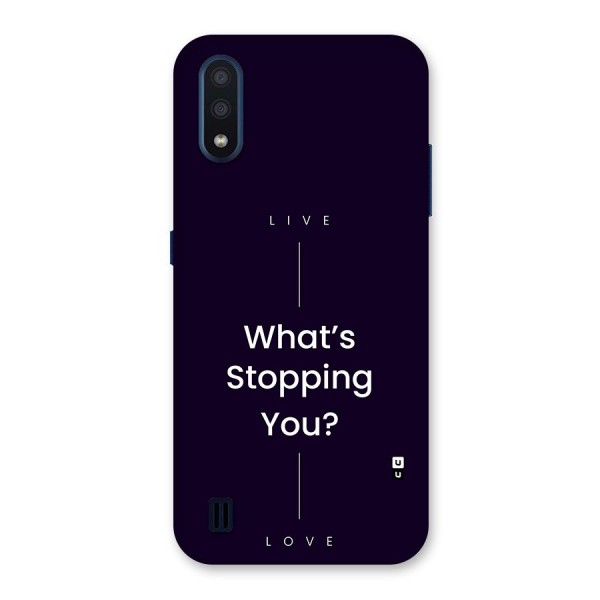 What Stopping You Back Case for Galaxy M01