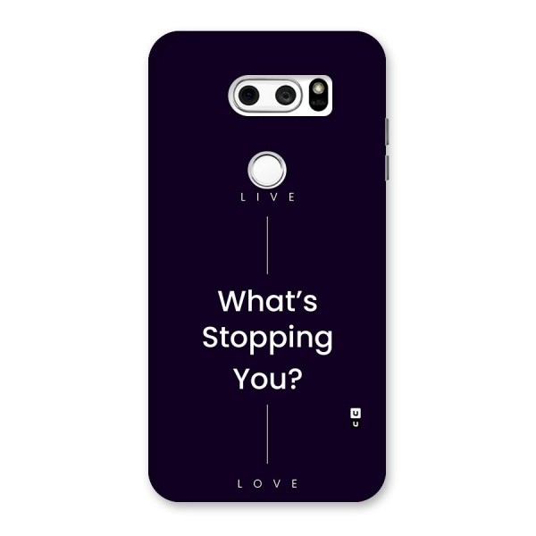 What Stopping You Back Case for LG V30