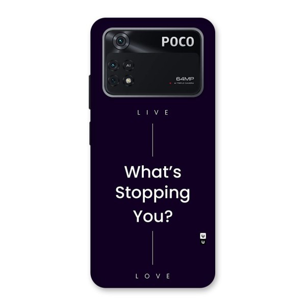 What Stopping You Back Case for Poco M4 Pro 4G