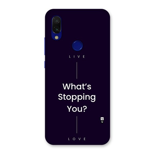 What Stopping You Back Case for Redmi Y3