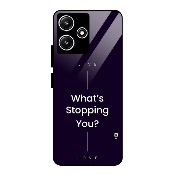 What Stopping You Glass Back Case for Poco M6 Pro