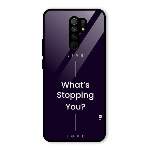 What Stopping You Glass Back Case for Redmi 9 Prime