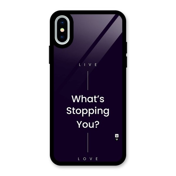 What Stopping You Glass Back Case for iPhone X