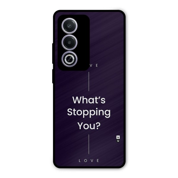 What Stopping You Metal Back Case for Oppo A3 Pro