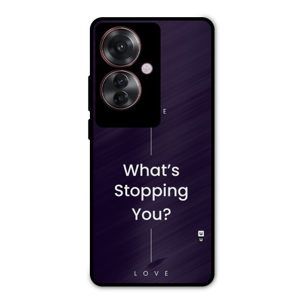 What Stopping You Metal Back Case for Oppo F25 Pro