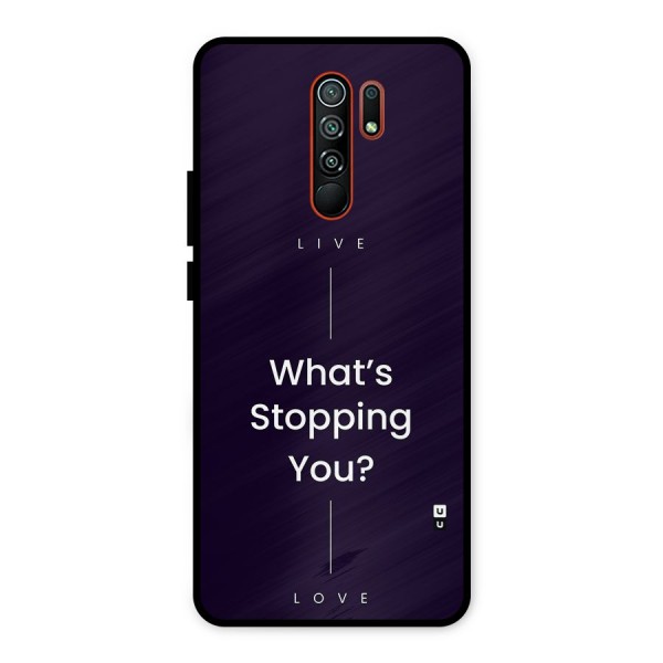 What Stopping You Metal Back Case for Redmi 9 Prime