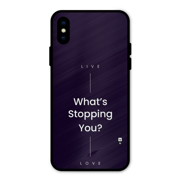 What Stopping You Metal Back Case for iPhone XS