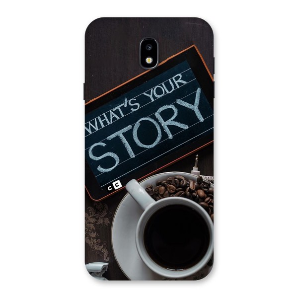 Whats Your Story Back Case for Galaxy J7 Pro