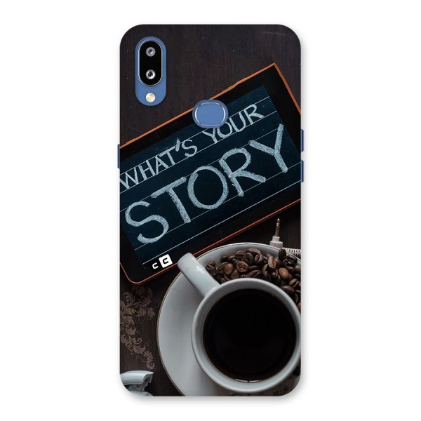 Whats Your Story Back Case for Galaxy M01s