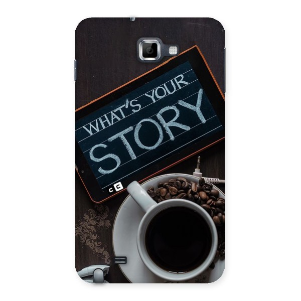 Whats Your Story Back Case for Galaxy Note