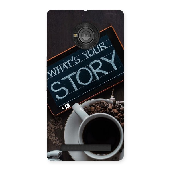 Whats Your Story Back Case for Yuphoria