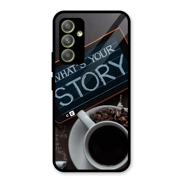 Whats Your Story Glass Back Case for Galaxy A54