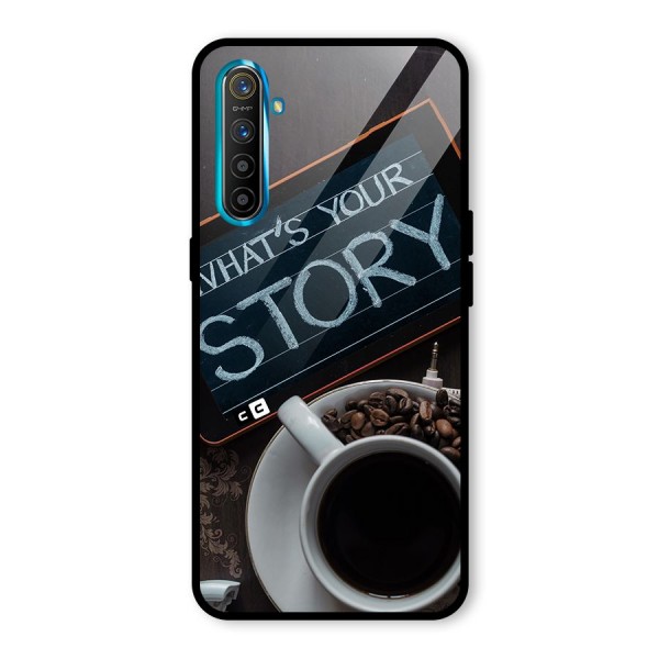 Whats Your Story Glass Back Case for Realme XT