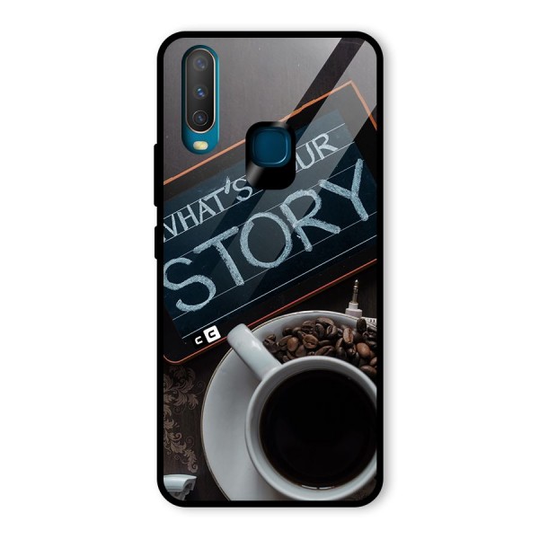 Whats Your Story Glass Back Case for Vivo Y15