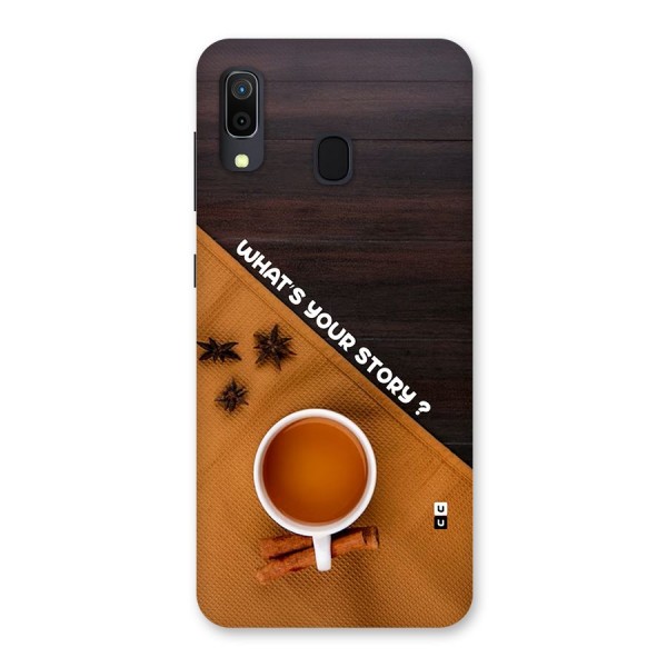 Whats Your Tea Story Back Case for Galaxy A30