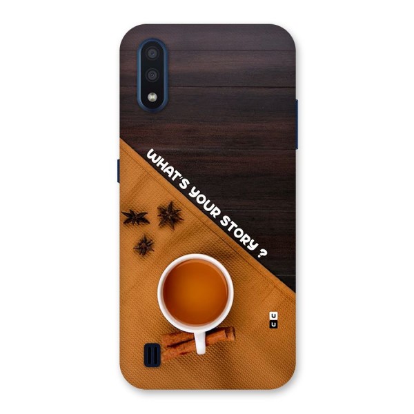 Whats Your Tea Story Back Case for Galaxy M01