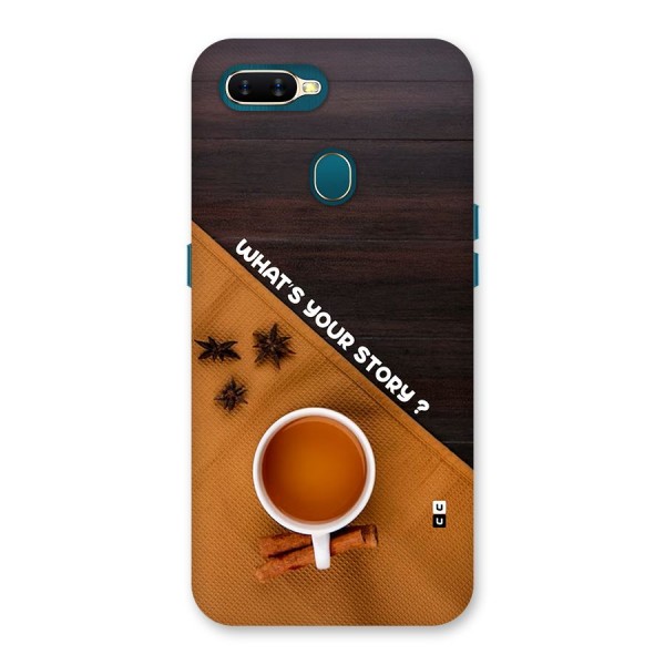 Whats Your Tea Story Back Case for Oppo A12