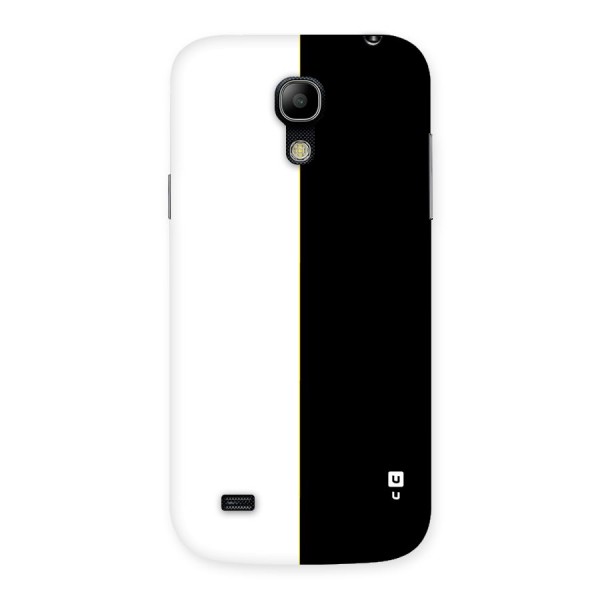 White Black Super Minimalistic Back Case for Galaxy S4 Mini