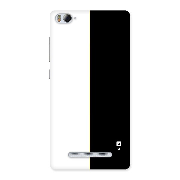 White Black Super Minimalistic Back Case for Mi4i