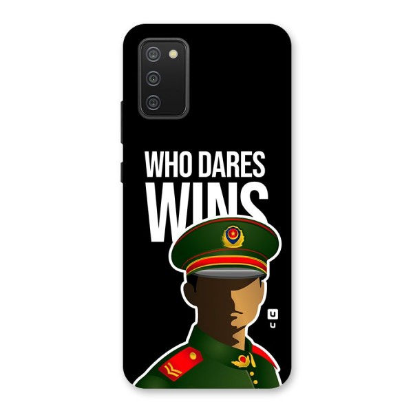 Who Dares Wins Back Case for Galaxy M02s