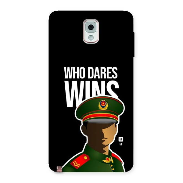 Who Dares Wins Back Case for Galaxy Note 3