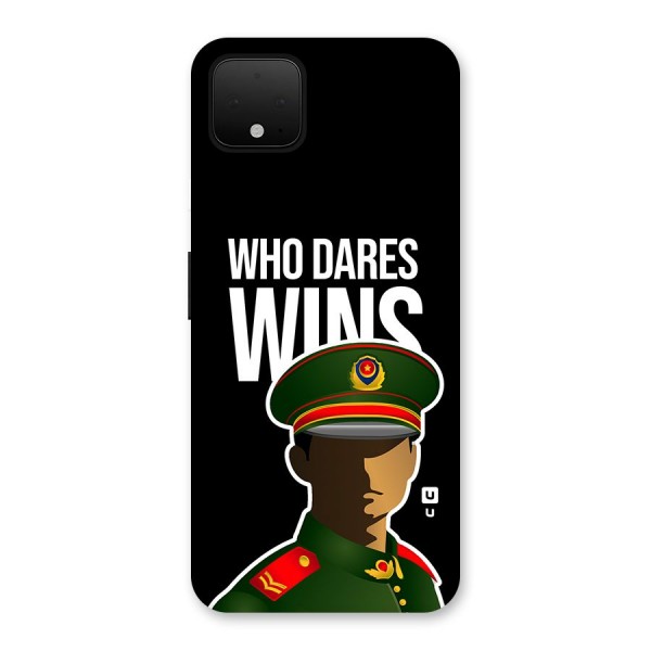 Who Dares Wins Back Case for Google Pixel 4 XL