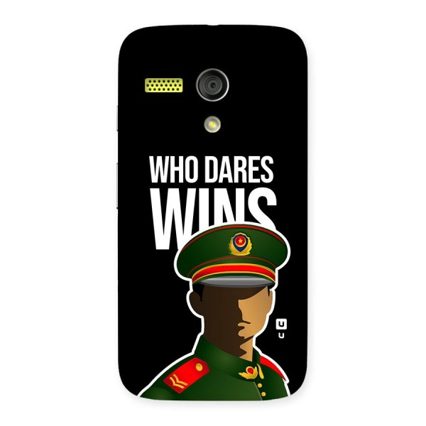 Who Dares Wins Back Case for Moto G