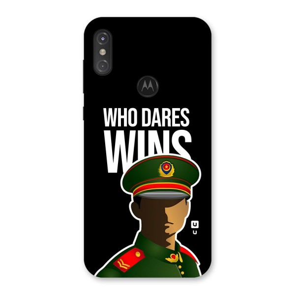 Who Dares Wins Back Case for Motorola One Power