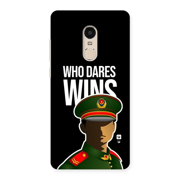 Who Dares Wins Back Case for Redmi Note 4