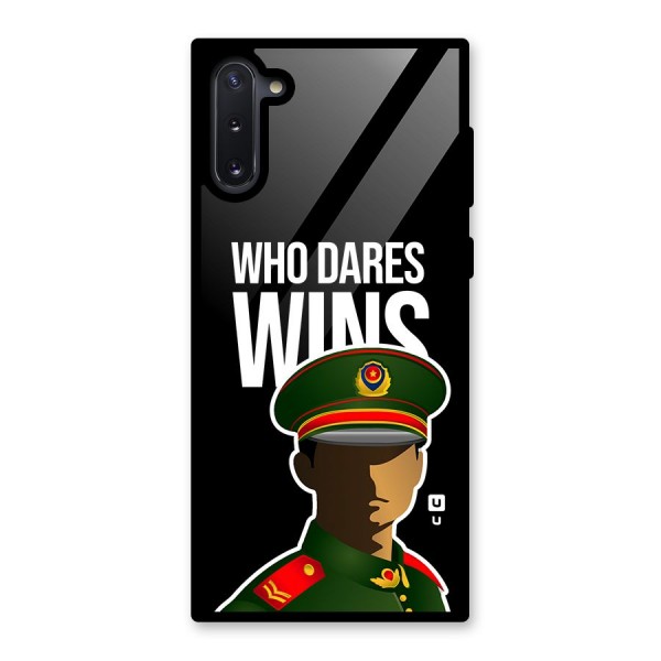 Who Dares Wins Glass Back Case for Galaxy Note 10