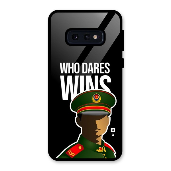 Who Dares Wins Glass Back Case for Galaxy S10e