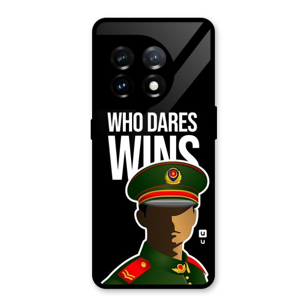 Who Dares Wins Glass Back Case for OnePlus 11