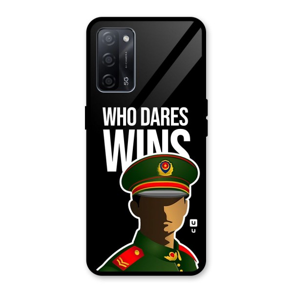 Who Dares Wins Glass Back Case for Oppo A53s 5G