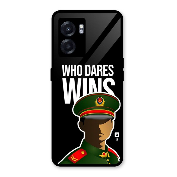 Who Dares Wins Glass Back Case for Oppo K10 (5G)