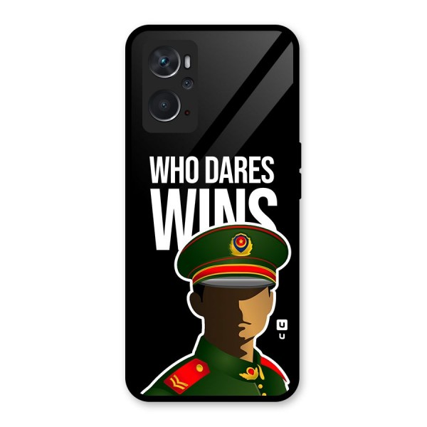 Who Dares Wins Glass Back Case for Oppo K10 4G