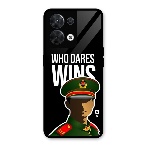 Who Dares Wins Glass Back Case for Oppo Reno8 5G