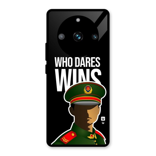 Who Dares Wins Glass Back Case for Realme 11 Pro