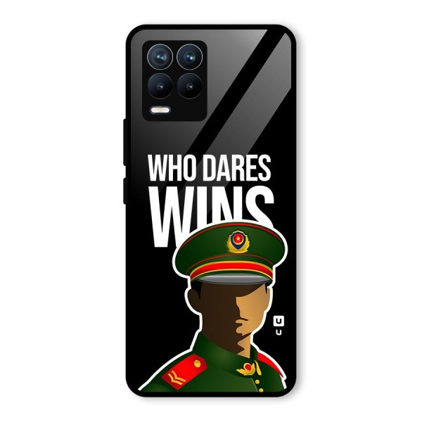 Who Dares Wins Glass Back Case for Realme 8