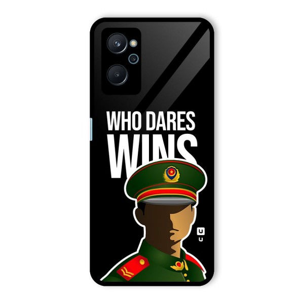 Who Dares Wins Glass Back Case for Realme 9i